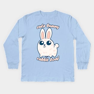 Cute Bunny rabbit loaf Kids Long Sleeve T-Shirt